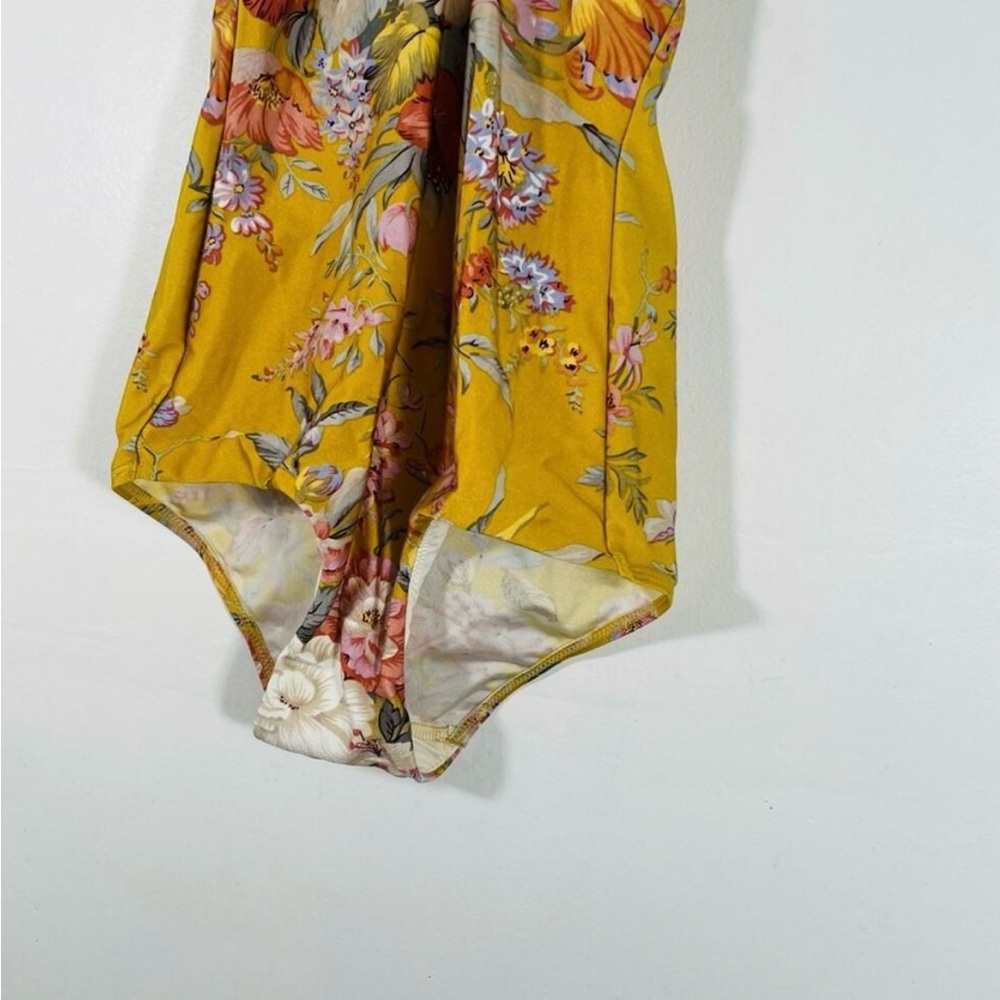 NWOT Zimmermann—Strapless 1-piece XS Yellow Floral - Picture 5 of 10
